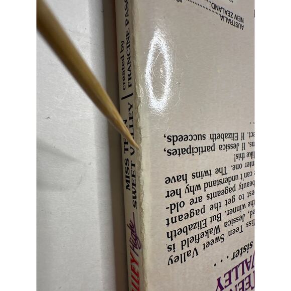 Sweet Valley High 1ST Edition First Print Book #76 Miss Teen Sweet Valley VTG - Picture 6 of 11